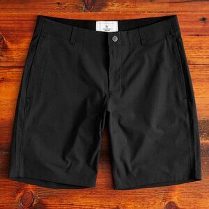 Stretch Warp Knit Coach's Standard Short 9" - Black